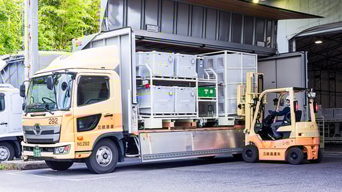 生産計画を支える輸送体制