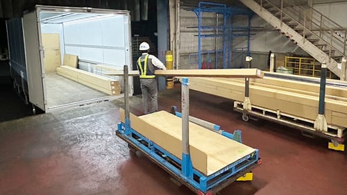 高品質な住宅建材輸送